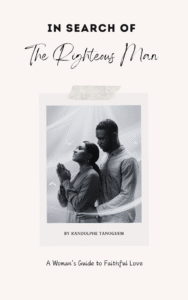 in search of the righteous man a woman’s guide to faithful love book cover by randolphe tanoguem