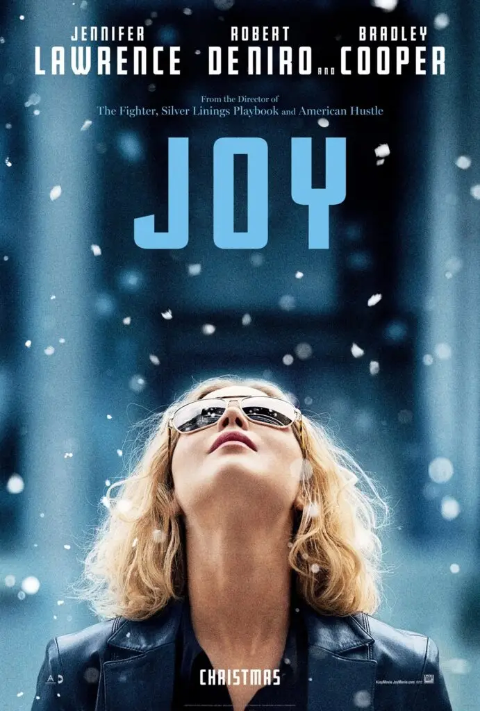 Joy movie poster — resilience, entrepreneurship, innovation, and success | Jennifer Lawrence