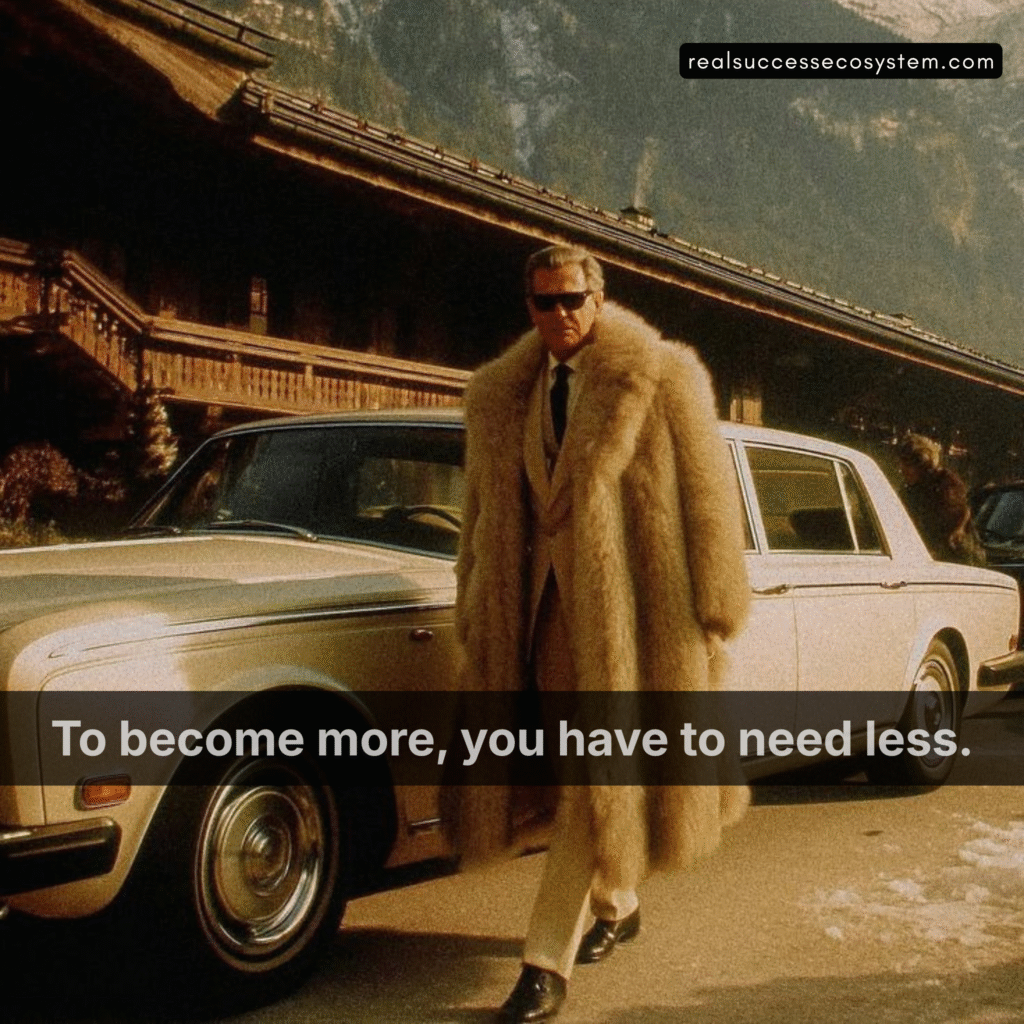 Need less to become more — rise through simplicity