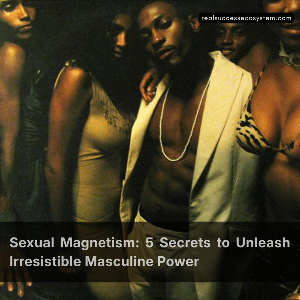 Man radiating sexual magnetism with powerful masculine energy