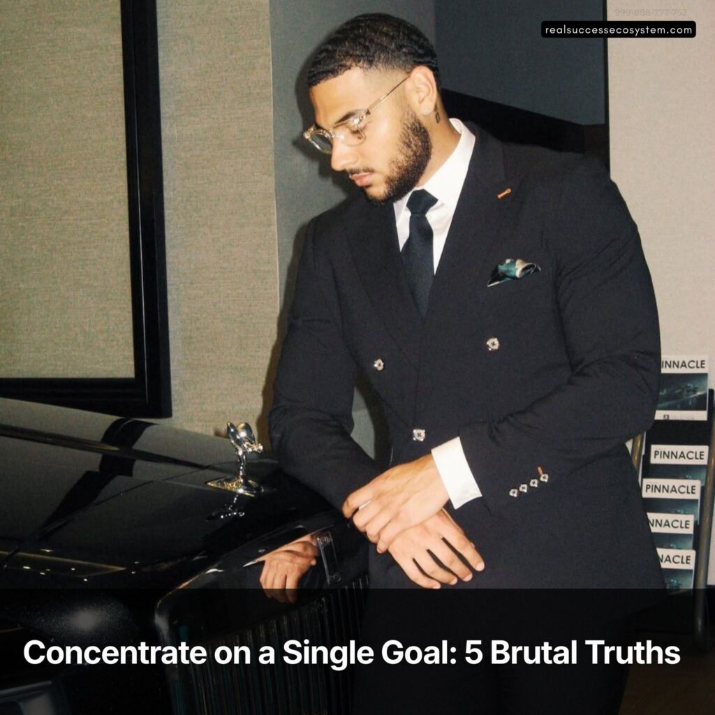 concentrate on a single goal through disciplined focus