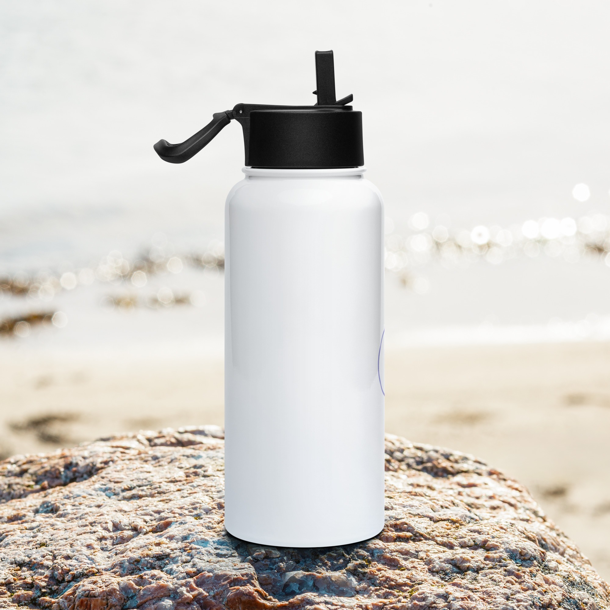 Stainless steel water bottle with a straw lid 4 Stainless steel water bottle with a straw lid - Image 4