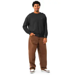 ZeroWear 7 Unisex garment-dyed fleece crewneck sweatshirt