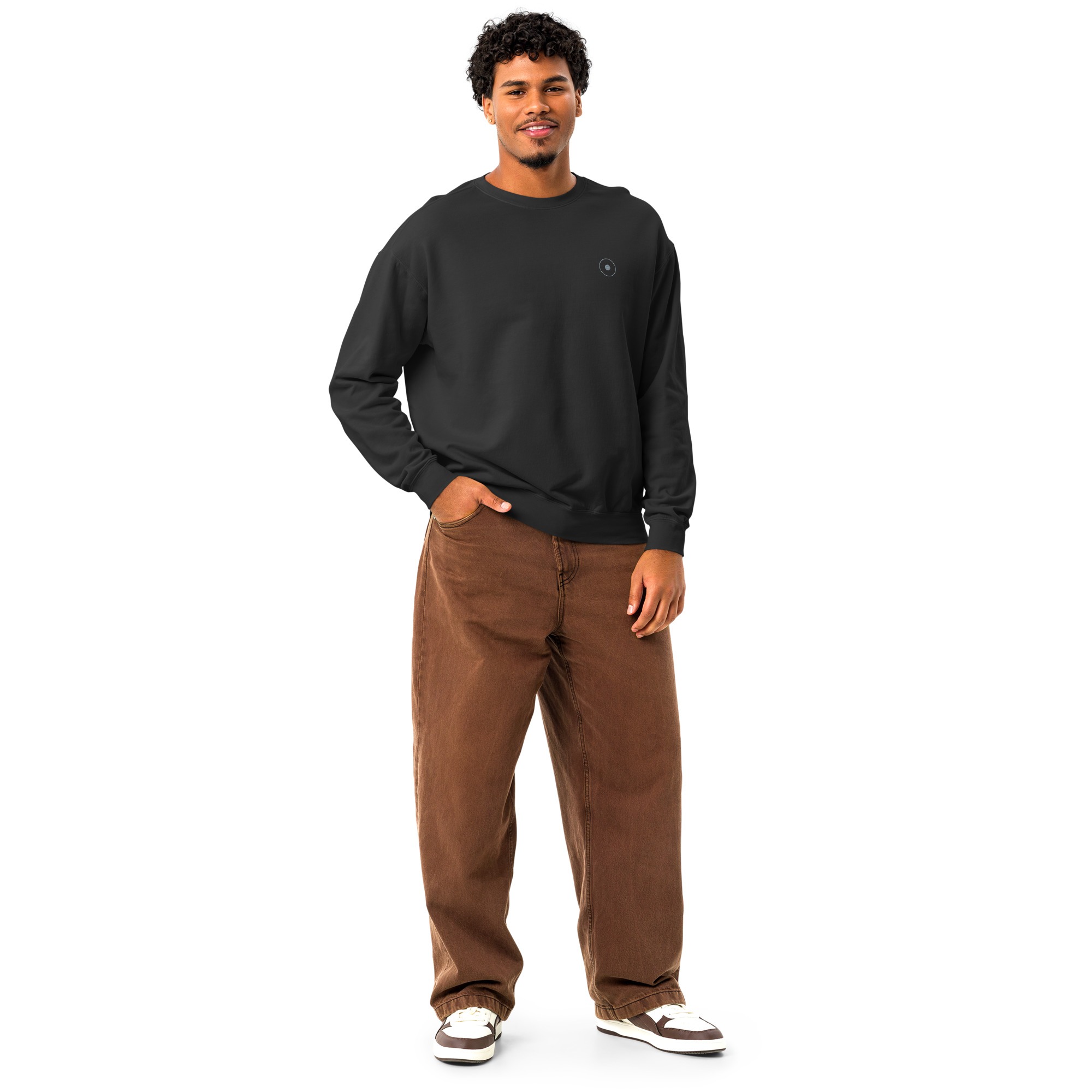 Unisex garment-dyed fleece crewneck sweatshirt 1 Unisex garment-dyed fleece crewneck sweatshirt